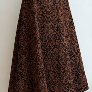 Vintage style long skirt for women, large thick swing skirt, A line, elegant fashion, winter, fashionable round skirt, women's clothing.