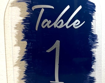 Handmade acrylic wedding/ party table number signs