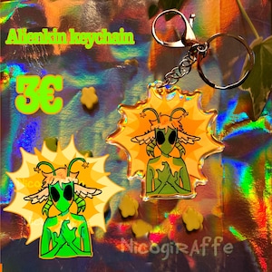 Alienkin Acryl Schlüsselanhänger