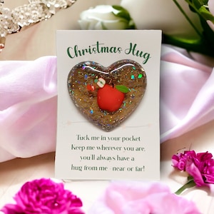 Tarjeta de abrazo de bolsillo de abrazo de Navidad - Tarjeta de descarga digital instantánea Tarjeta de abrazo de bolsillo - Imprima y corte Easy Christmas Edition Crafters