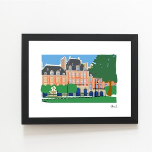 Affiche Paris - Marais - Place des Vosges (Série limitée)