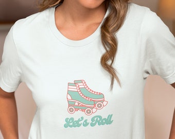 Retro Roller Skate Shirt: 70s Graphic Tee