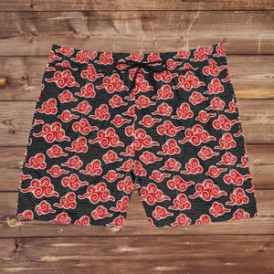 Mens Swim Shorts Retro Cloud Pattern Board Shorts Summer Beachwear Lightweight Quick Dry Swim Trunks Gift for Him Vacation