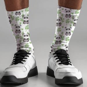 Panda Crew Socks: Unisex Animal Lover Gift