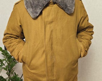 Winter military jacket tanker Afghan war USSR