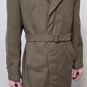 Military officer&#39;s wool blend coat with shoulder straps USSR