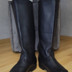 Military leather yuft boots micropore sole USSR Army