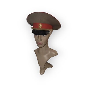 USSR military officer&#39;s cap with red piping
