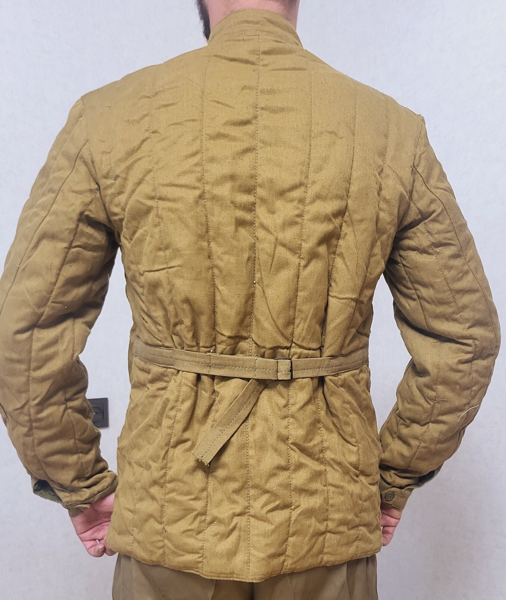 Khaki Quilted Winter Jacket Mid-century Archive Piece - Etsy
