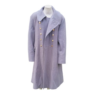 Vintage USSR Army gray military wool coat