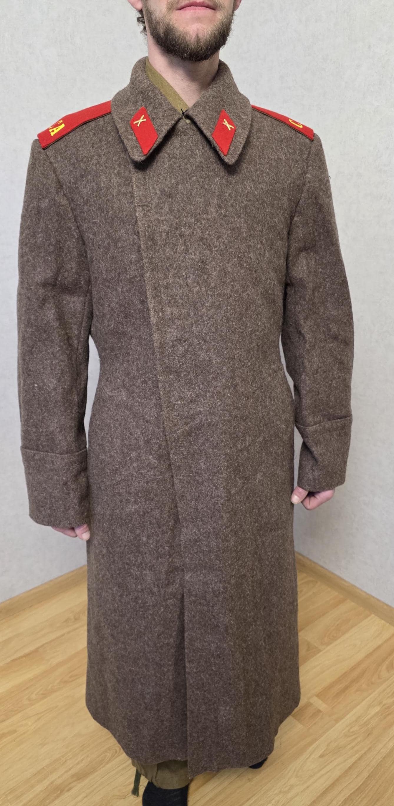 Grey Red Army Coat WW2 Russian M41 Great Coat Light Grey Epic