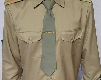 [MONOHA] / ☆ 25SS Khaki pin stripe collar t-shirt / khaki CREW-NECK COTTON T-SHIRT - DARK KHAKI | COS