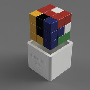 3x3x3 - 3D Printable Puzzle (Puzzle #3) (Level - Troublesome)