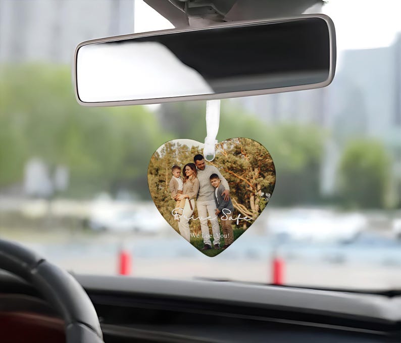 Personalized Car Charm Ornament, Drive Safe Ornament, First New Car