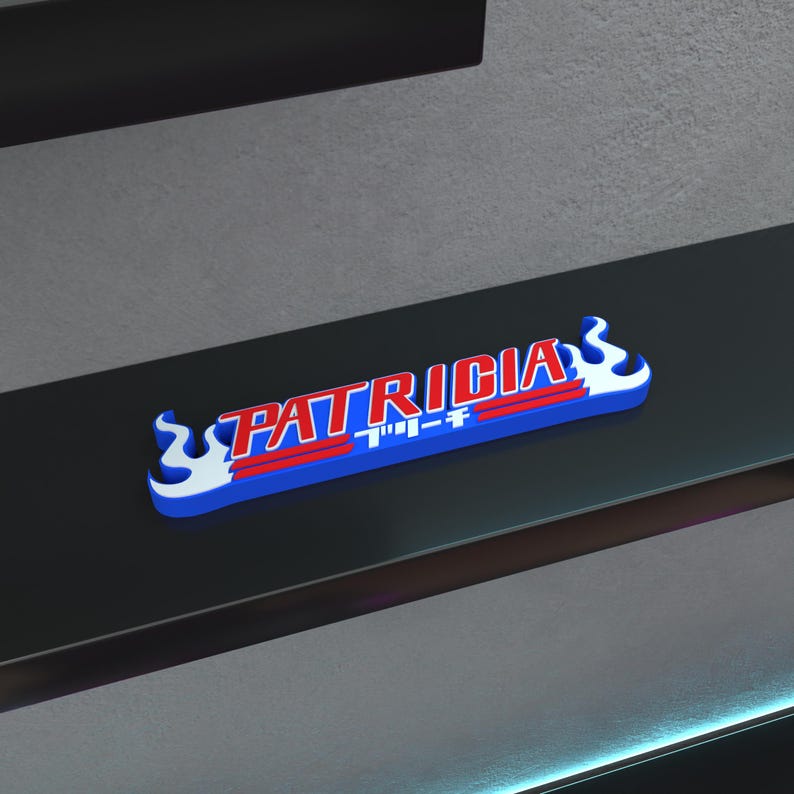 Custom Anime Desk/shelf/door Sign Physical 3D Print Etsy