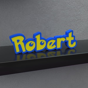 Custom Anime Desk/Shelf/Door Sign - Physical 3D Print