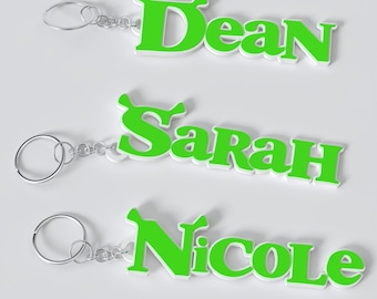 Shrek Custom Keychain - Physical 3D Print