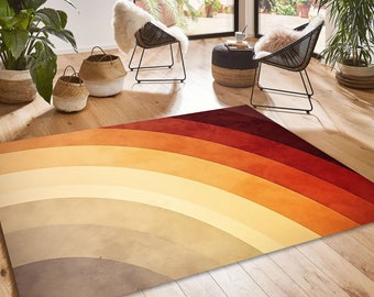 Alfombra arco iris, alfombra de diseño arco iris, alfombra colorida, alfombra multicolor, alfombra arco iris de color pastel, alfombra estética, alfombra moderna, alfombra de área de decoración