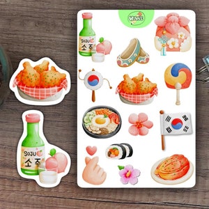 Kawaii Korea Stickers Sheet Cute Korean Style Planner Stickers Kawaii Stationery Korean Stickers Scrapbooking Supplies Gift