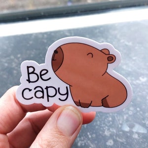Capybara Aufkleber niedlich sein Capy Aufkleber Vinyl Wasserflasche Laptop Aufkleber Capybara Kawaii Aufkleber Koffer ein Stück Aufkleber Capy