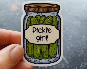pickle sticker dill funny pickle girl stickers vinyl laptop sticker water bottle one pice sticker pickles gift suitcase stickers