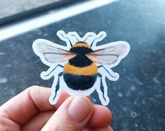 bee sticker vinyl stickers wterbottle sticker laptop suitcase stickers one piece sticker waterproof realistic bee honey