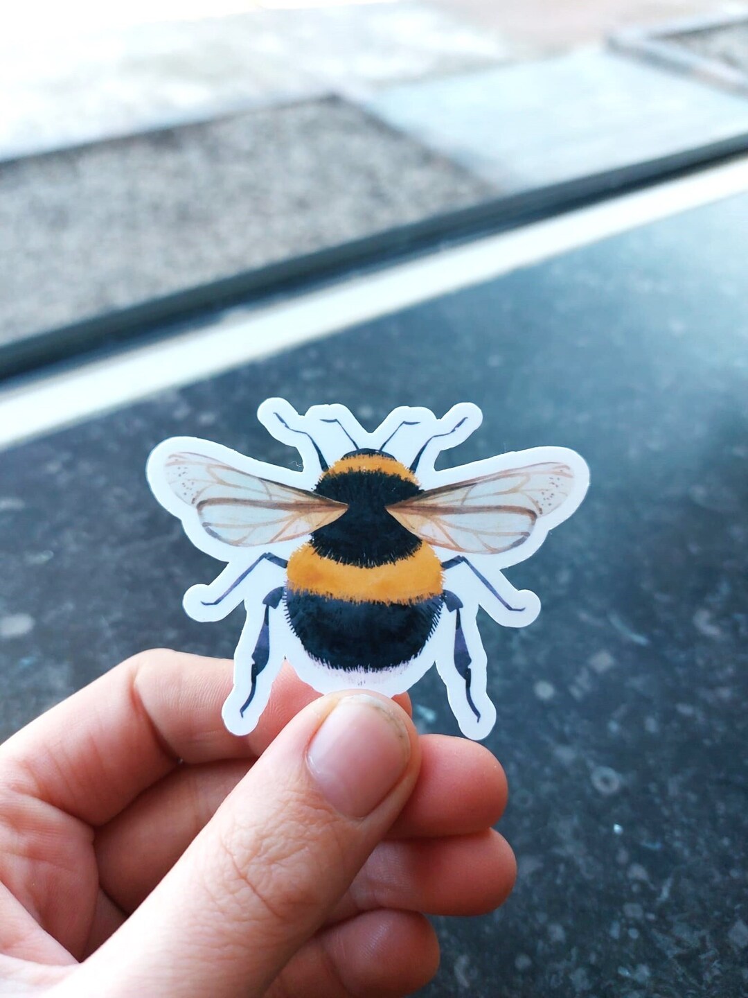 Bee Sticker Vinyl Stickers Wterbottle Sticker Laptop Suitcase Stickers ...