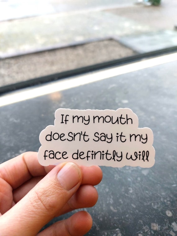 sarcastic stickers funny vinyl sticker water bottle laptop sticker waterproof bumper sticker sarcastic quote sticker one piece