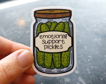 Pickle-Aufkleber, Dill, lustige Pickle-Mädchen-Aufkleber, Vinyl-Laptop-Aufkleber, Wasserflasche, einteiliger Aufkleber, Pickles-Koffer-Aufkleber, Hydroflask