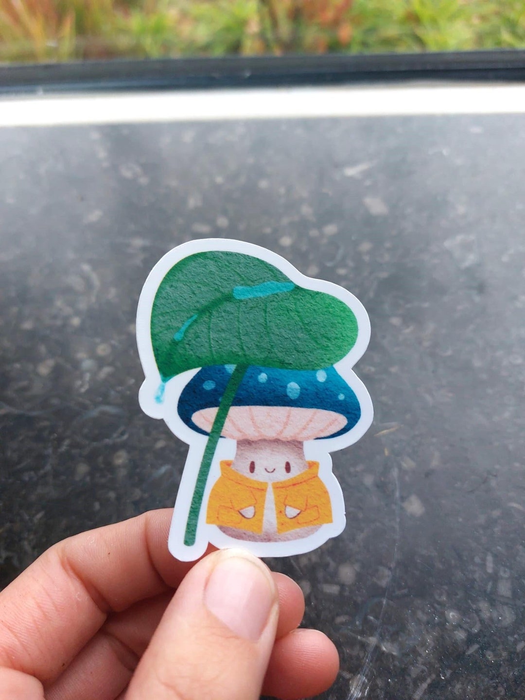 Cute Mushroom Sticker Vinyl Water Bottle Stickers Laptop Kawaii ...