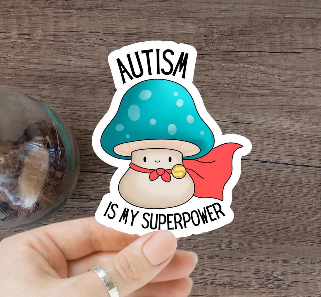 Cute Autism Sticker Autism is My Superpower Sticker Cute Vinyl Sticker ...