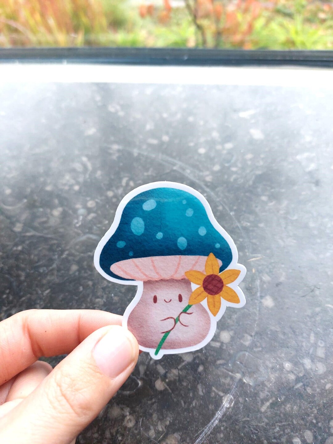 Cute Mushroom Sticker Vinyl Water Bottle Stickers Laptop Kawaii ...