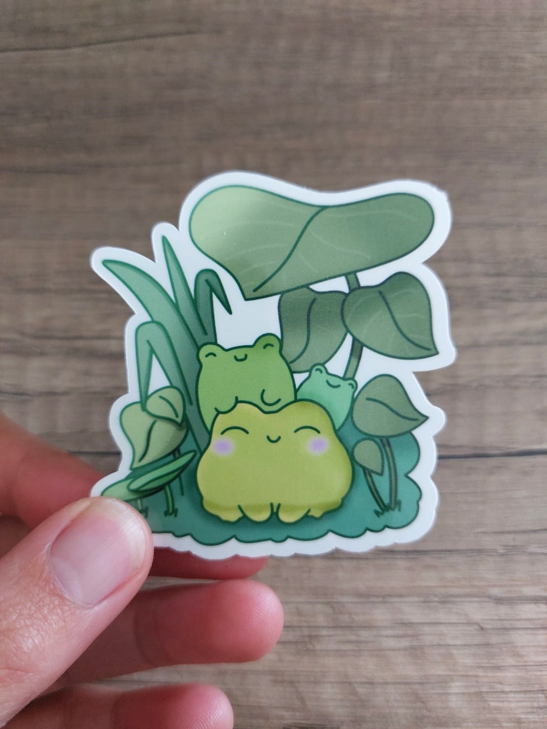 Cute Frog Sticker Froggy Vinyl Sticker Laptop Kawaii Water Bottle ...