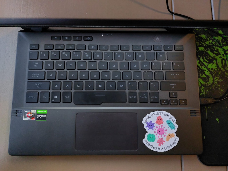 science sticker bacteria lab vinyl ticker virus science funny stickers water bottle laptop sticker waterproof one piece sticker image 3