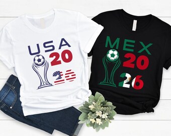 Camiseta del Torneo de Fútbol 2026, camiseta de fútbol de EE. UU., Canadá y México, camiseta para el día del partido.