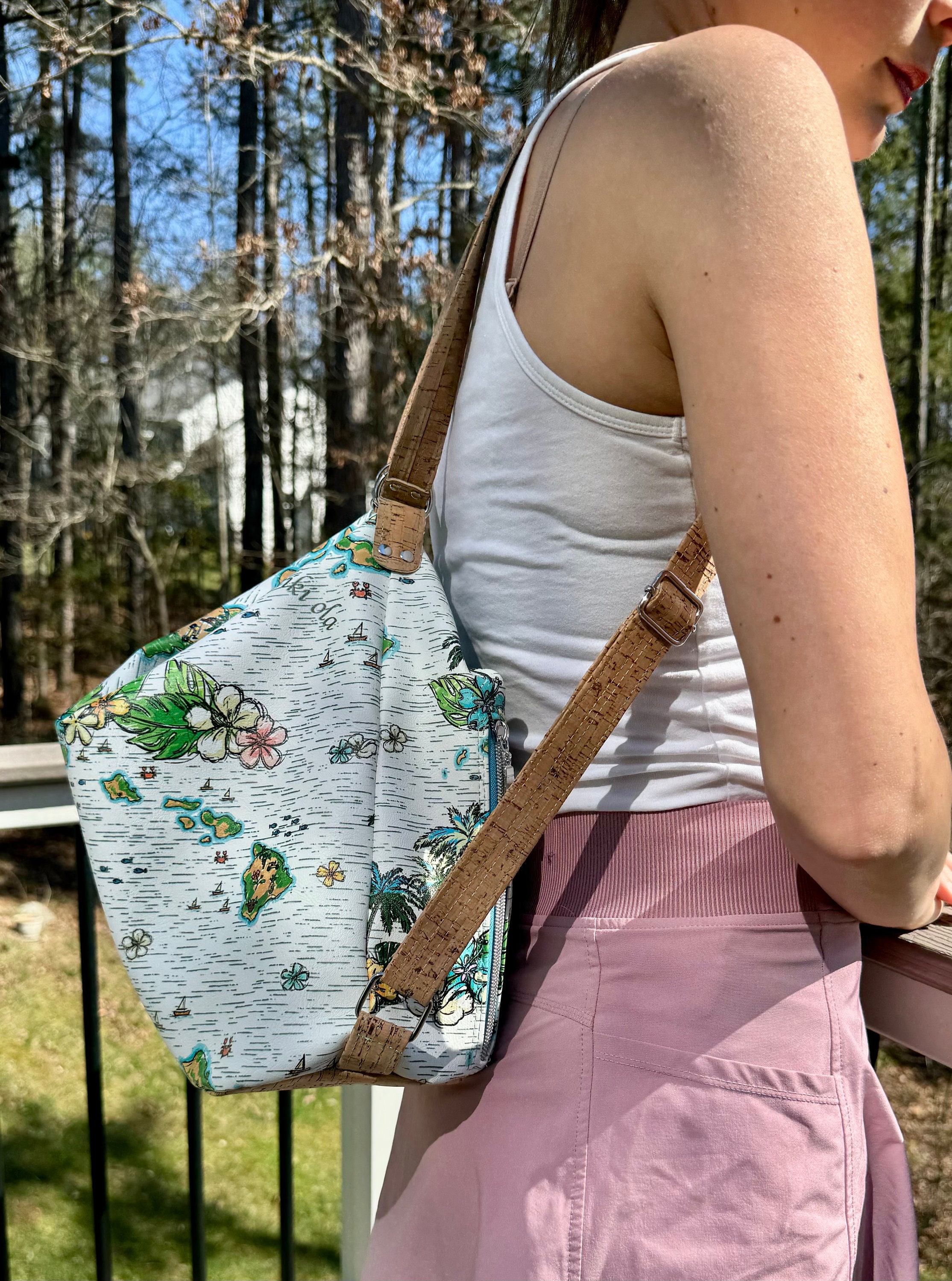 Convertible Backpack Purse | Slouchy Handbag | Maui Hawaii Purse