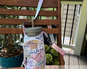 Water Bottle Sling Bag | Crossbody Water Bottle Holder | Large Beverage Bag | Princess Sling Bag