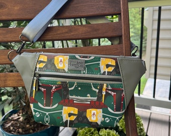 Crossbody Belt Bag | Boba Fanny Pack | Bounty Hunter Bag | Fanny Pack for SW Fan | Waist Bag for Disney Lover