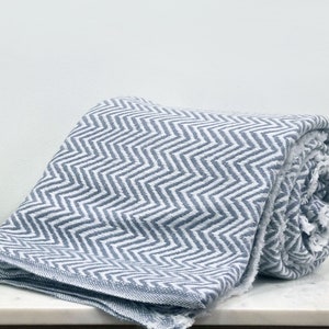 Grey Pashmina Wool Blanket, Baby Blanket, Soft Travel Blanket, Handwoven Blanket, Meditation Blanket, Light Weight, Ultra-soft and cozy