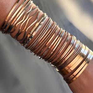 Permanent Jewelry Bangle - Gold Fill, Sterling Silver, Rose Gold Fill