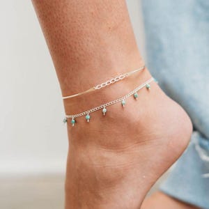 BANKLETS! Permanent Jewelry Anklet Bangle- 14k Gold Fill or Sterling Silver