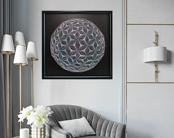 3D Mandala String Art: Geometric Sacred Geometry Decor