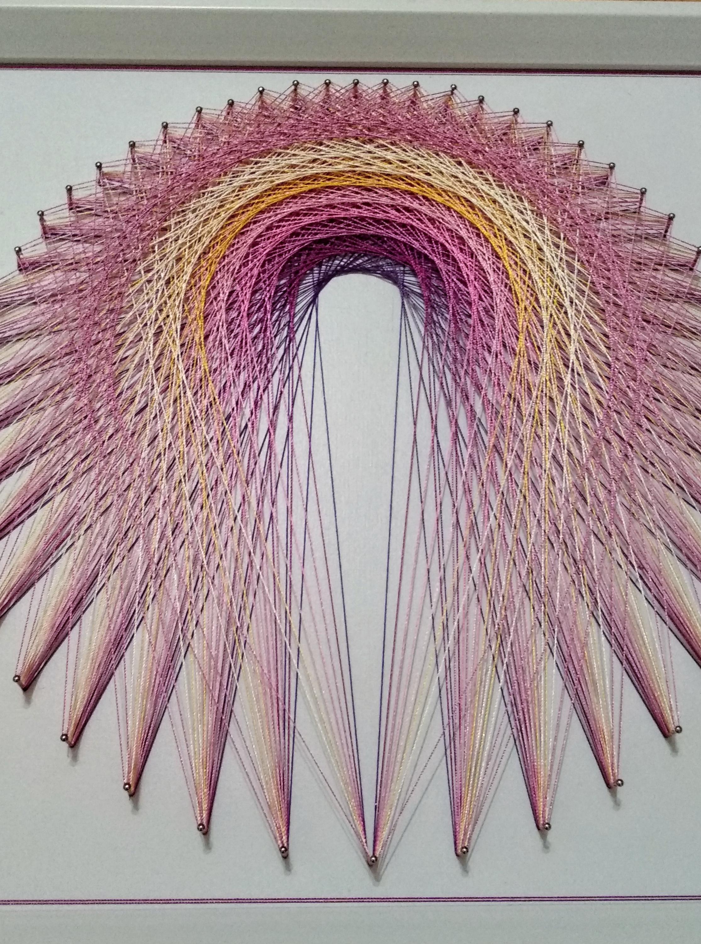 String Design Peacock Handmade Mandala String Art: Peacock Tail Design, 3D Effect - Etsy ...