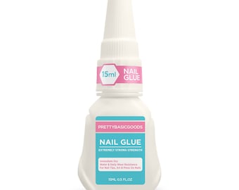 Top Rated Strongest Nail Glue For Press On Nails, Nail Tips and Acrylic Nails 15ML Super Strong Nail Glue For Press On Nail Adhesive Bond