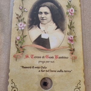 reliquia reliquia reliquia Santa Teresa di Gesu Bambino relicario
