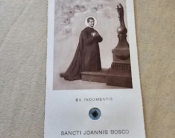 relic relic reliquia Joanis Bosco ex indumentis