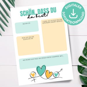 Gästebuchseite Hochzeit DIN A4 zum Ausdrucken, Alternatives Gästebuch Hochzeit, Wünsche für das Brautpaar Erinnerung zum Ausfüllen