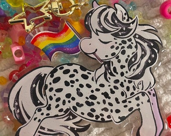 Ally Pride Pony Acrylic Keychain