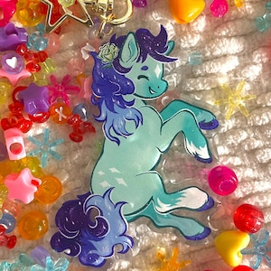 Gay Pride Pony Acrylic Keychain