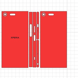 sony xperia zx premium skin template image 1